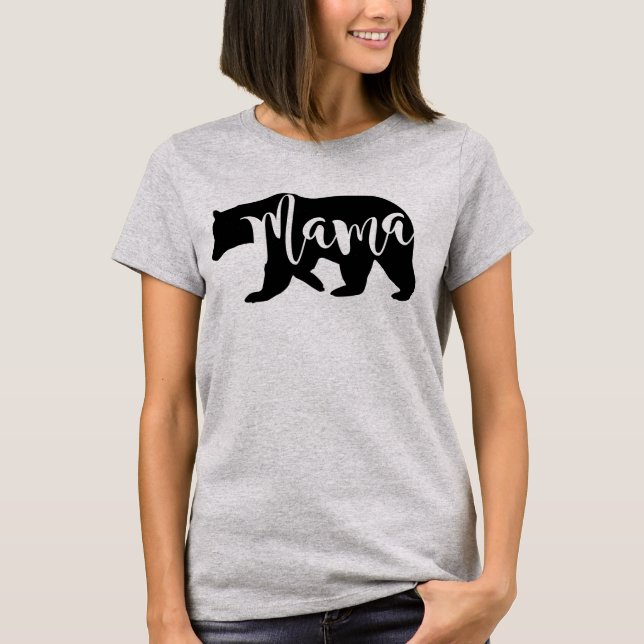 T-shirts Mama Bear (Frente)