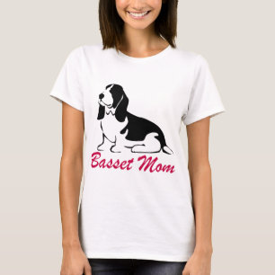 T-shirts Mamã de Basset Hound
