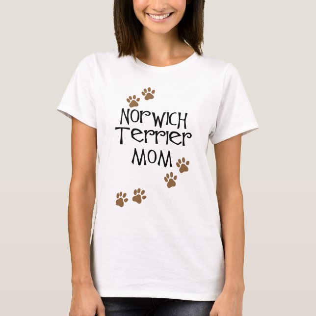 T-shirts Mamã de Norwich Terrier para mães do cão de (Frente)
