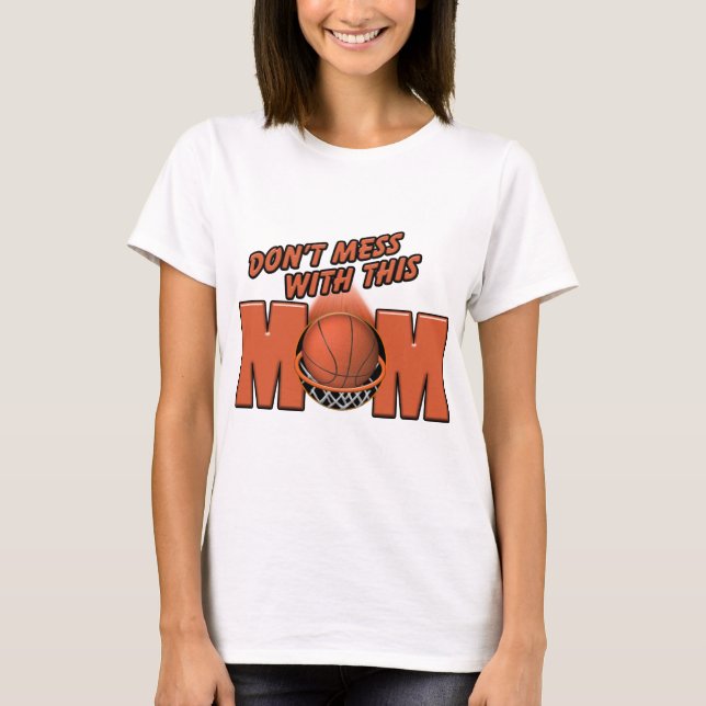 T-shirts Mamã do basquetebol (Frente)