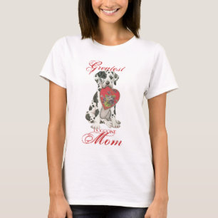 T-shirts Mamã do coração de great dane