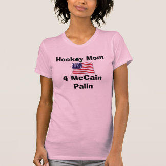 T-shirts Mamã do hóquei, 4 McCain Palin