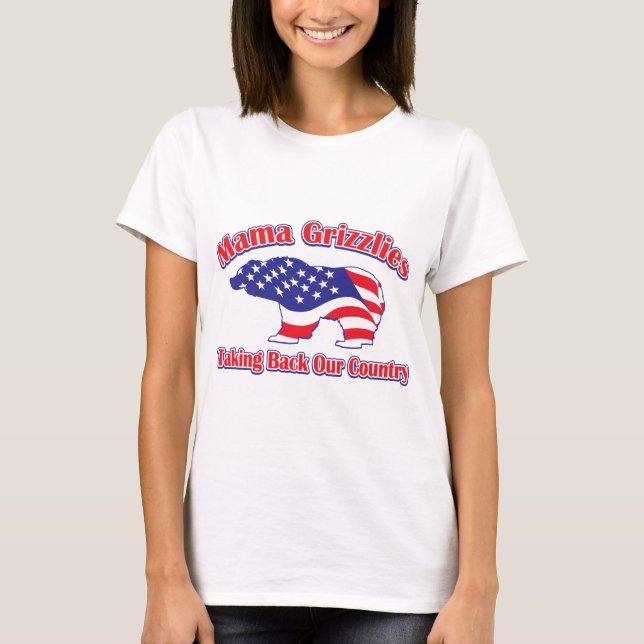 T-shirts Mama Grizzlies (Frente)