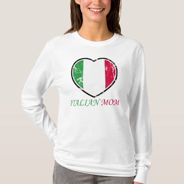 T-shirts Mamã italiana (Frente)