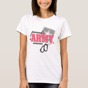 T-shirts Mamã orgulhosa do exército
