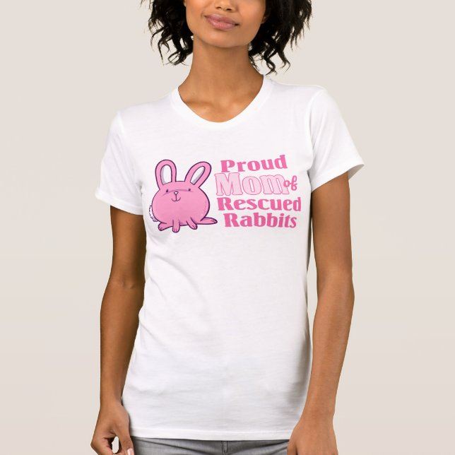 T-shirts Mamã salvada dos coelhos (Frente)