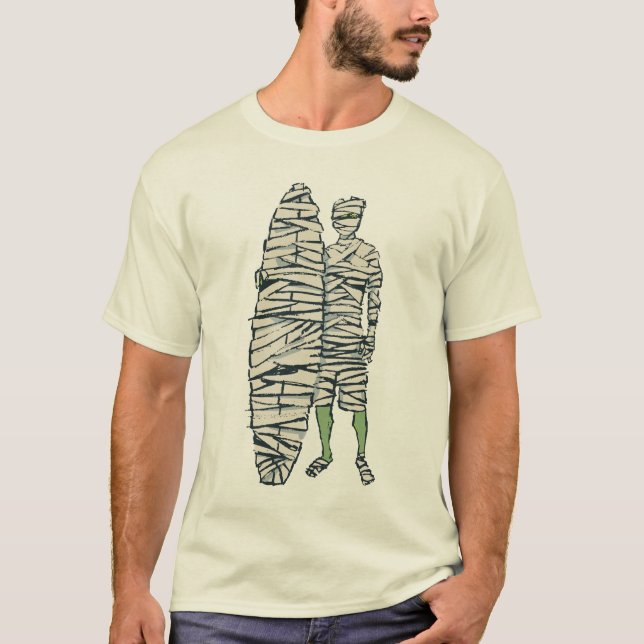 T-shirts Mamã surfando do Dia das Bruxas (Frente)