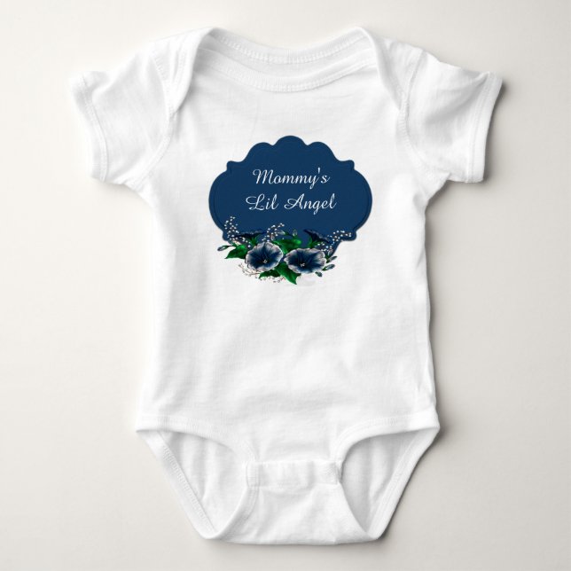 T-shirts Mamãe Anjo Bebê (Frente)
