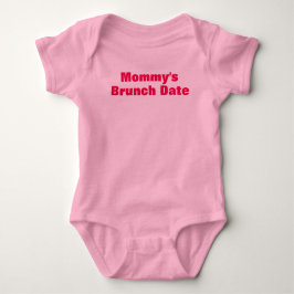 T-shirts Mamãe Date Baby Jersey Bodydress