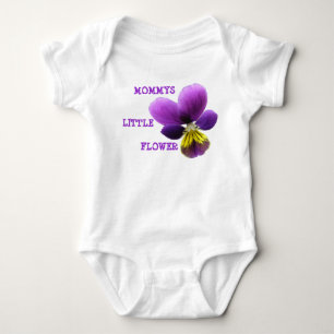 T-shirts Mamãe Pequena Flor Personalizável Vestuário De Beb