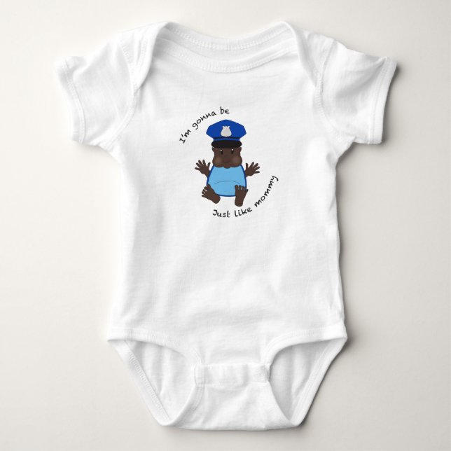 T-shirts Mamãe policial (Frente)
