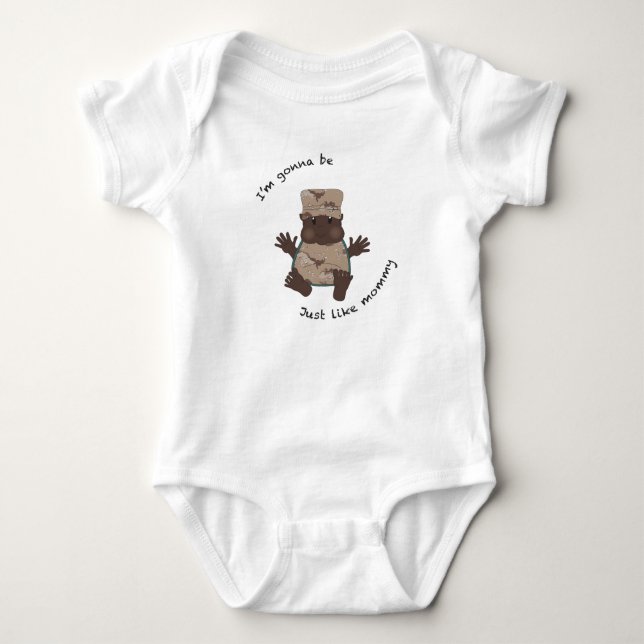 T-shirts Mamãe soldado (Frente)