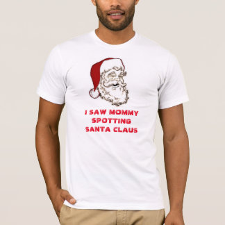 T-shirts Mamães que mancham Papai Noel