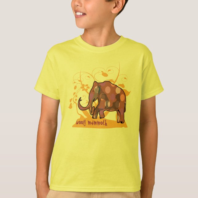T-shirts mamute selvagem (Frente)