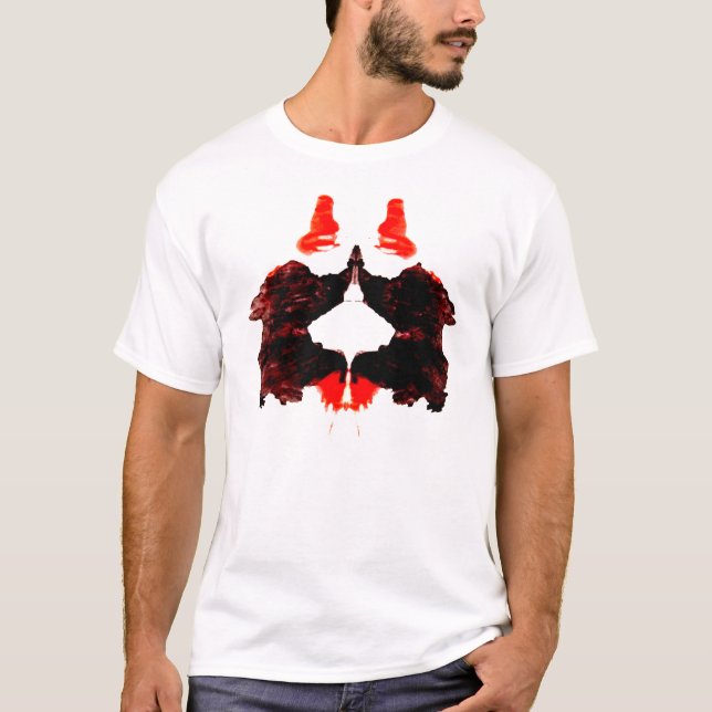 T-shirts Mancha de tinta número dois de Rorschach (Frente)