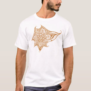 T-shirts Mandala alaranjada do olho
