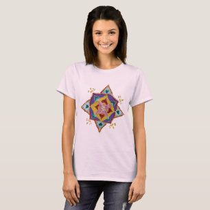 T-shirts Mandala Floral - Camisa-T básica feminina