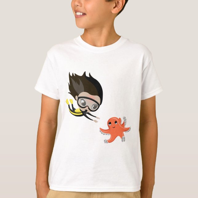 T-shirts Mandy e Bubbles o polvo (Frente)