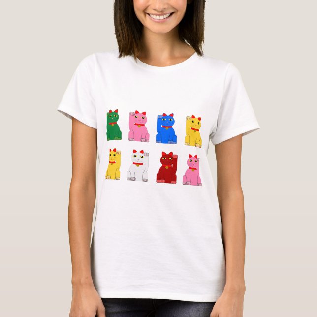 T-shirts maneki neko (Frente)