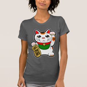 T-shirts Maneki Neko: Gato Sortudo Japonês