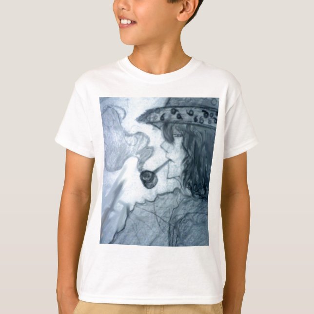 T-shirts manga fumante (Frente)