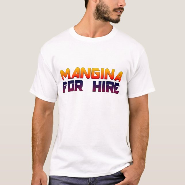 T-shirts Mangina para o aluguer (Frente)