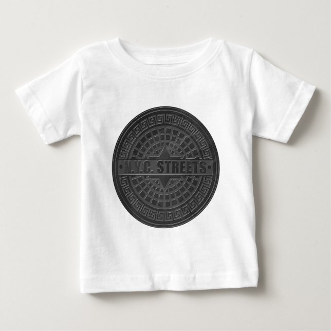 T-shirts Manhole Cobrir Black Marble (Frente)