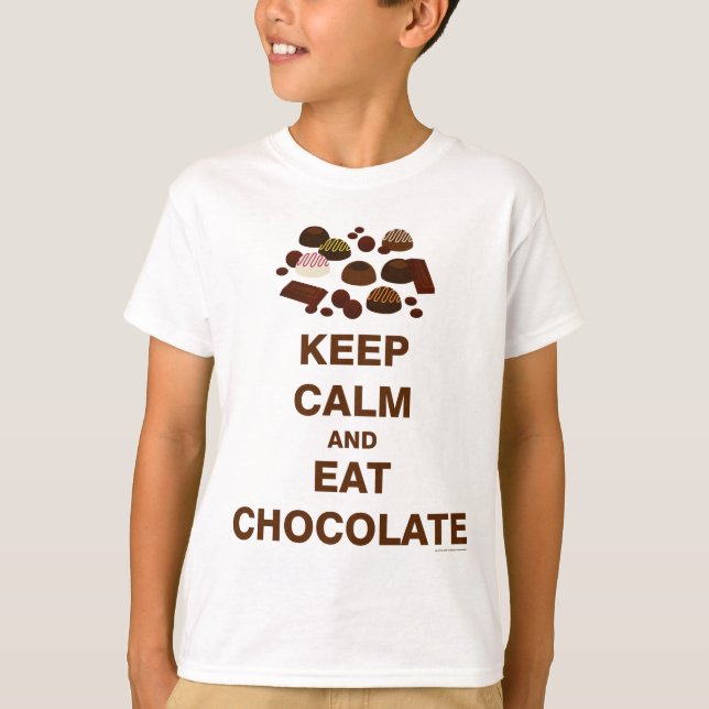 T-shirts Mantenha a calma e (Frente)