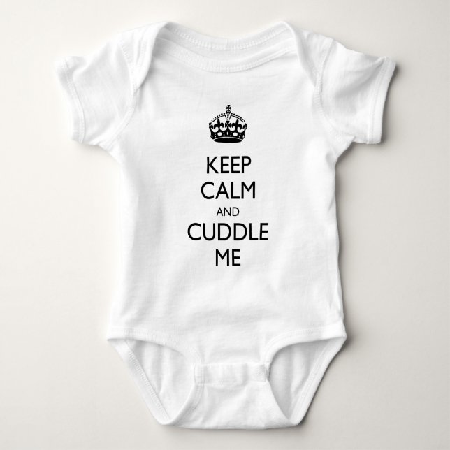 T-shirts Mantenha a calma e afague-me (Frente)
