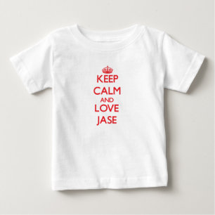T-shirts Mantenha a calma e ame Jase
