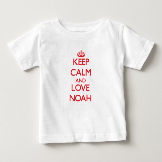 T-shirts Mantenha a calma e ame Noah (Frente)
