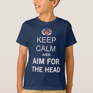 T-shirts Mantenha a calma e continue e aponte-a para o