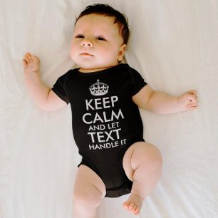 T-shirts mantenha a calma e deixe-a para adicionar seu