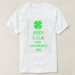 T-shirts Mantenha a calma e o Shamrock no DS