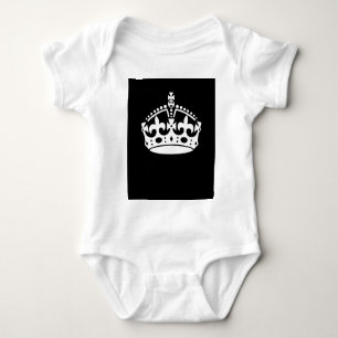 T-shirts Mantenha a coroa calma no preto contínuo
