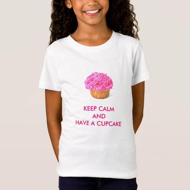 T-SHIRTS MANTENHA ANDHAVE CALMO UM CUPCAKE (Frente)