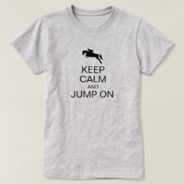 T-shirts MANTENHA CALMA E PULMÃO NO Hunt Seat Rider Equestr