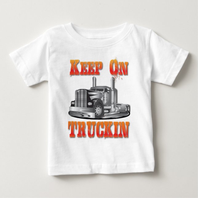 T-shirts Mantenha em Truckin (Frente)