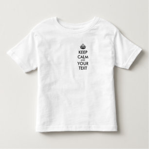 T-shirts MANTENHA O CALM Personalizado e o TEXTO