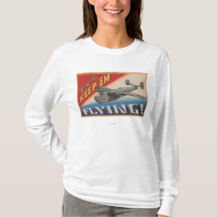 T-shirts Mantenha-os Flying/PB2Y-2
