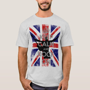 T-shirts Mantenha-se calmo e balançe-se na tomada do Union 