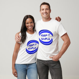 T-shirts Mantenha uma citação simples do slogan de recupera