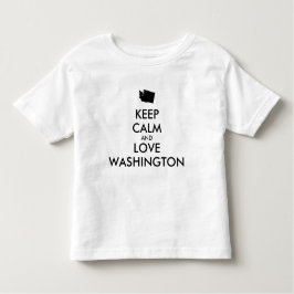 T-shirts MANTER CALM e AMOR personalizáveis WASHINGTON