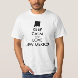 T-shirts MANTER CALMO E AMAR O NOVO MÉXICO personalizável