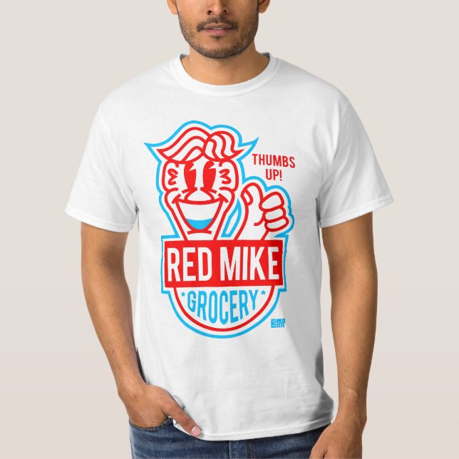 T-SHIRTS MANTIMENTO VERMELHO DO MICROFONE (Frente)