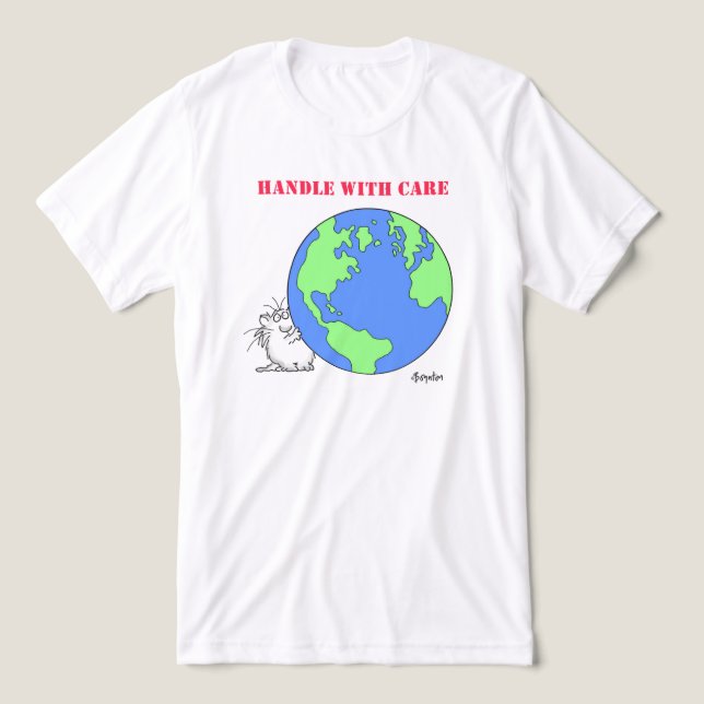 T-shirts MANUSEIRA COM CUIDADO BOynton Cat (Design frontal)