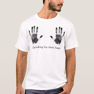 T-shirts mãos