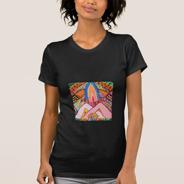 T-shirts Mãos-Lâmpada Juntas : Nameste (Frente)