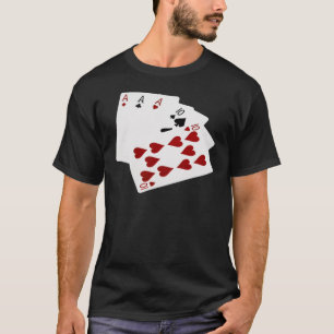 T-shirts Mãos Poker - Cheio House - Ace e Dez