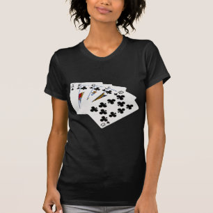 T-shirts Mãos-Poker - Royal Flush - Acessórios para Pistas